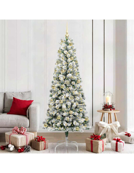 Albero di Natale Artificiale con Rami Pieghevoli 210 cm