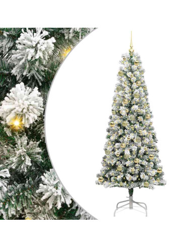 Albero di Natale Artificiale con Rami Pieghevoli 210 cm