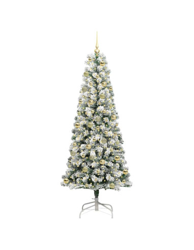 Albero di Natale Artificiale con Rami Pieghevoli 210 cm
