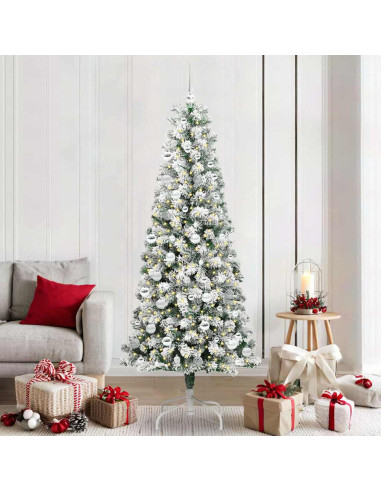 Albero di Natale Artificiale con Rami Pieghevoli 210 cm