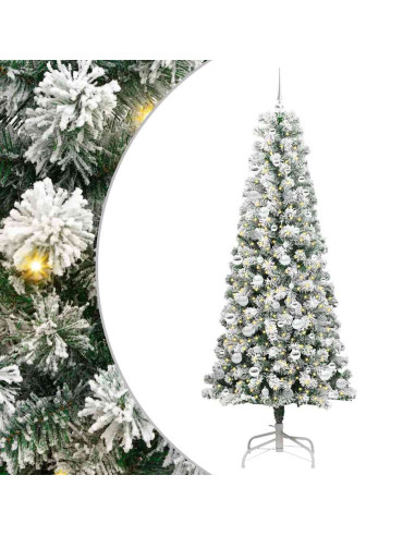 Albero di Natale Artificiale con Rami Pieghevoli 210 cm