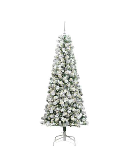 Albero di Natale Artificiale con Rami Pieghevoli 210 cm