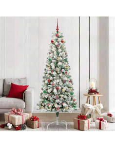 Albero di Natale Artificiale con Rami Pieghevoli 210 cm 2