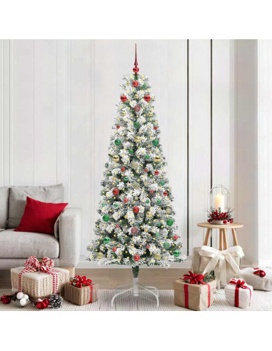 Albero di Natale Artificiale con Rami Pieghevoli 210 cm