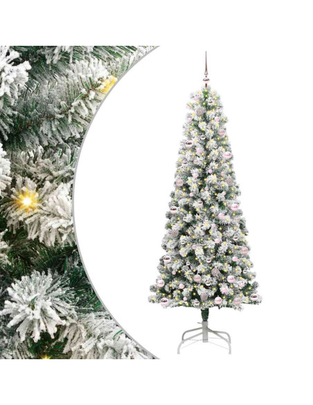 Albero di Natale Artificiale con Rami Pieghevoli 240 cm