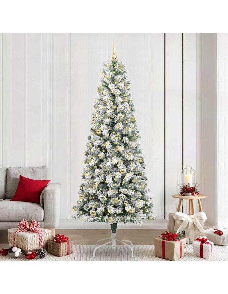 Albero di Natale Artificiale con Rami Pieghevoli 240 cm