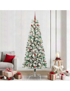 Albero di Natale Artificiale con Rami Pieghevoli 240 cm 2