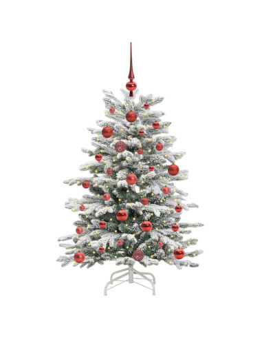 Albero di Natale Artificiale con Rami Pieghevoli Bianco 120 cm