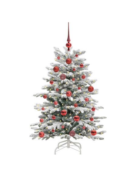 Albero di Natale Artificiale con Rami Pieghevoli Bianco 120 cm