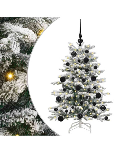 Albero di Natale Artificiale con Rami Pieghevoli Bianco 120 cm