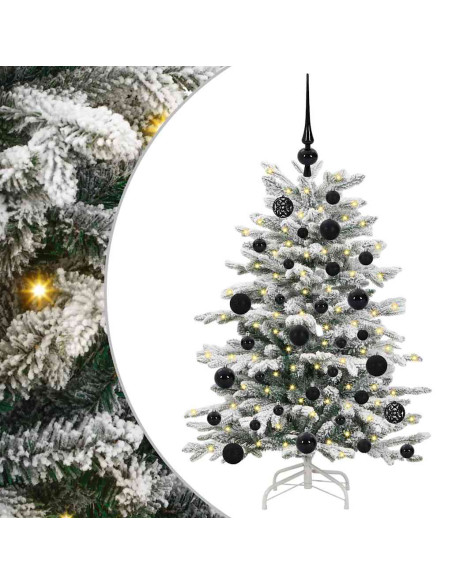 Albero di Natale Artificiale con Rami Pieghevoli Bianco 120 cm