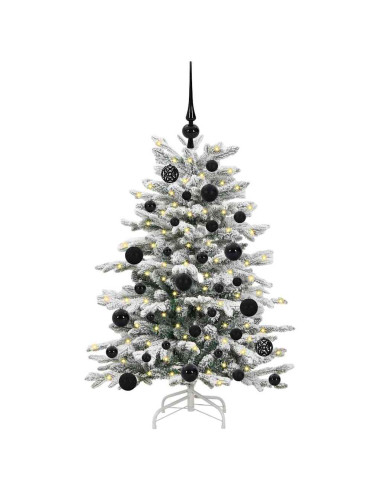 Albero di Natale Artificiale con Rami Pieghevoli Bianco 120 cm