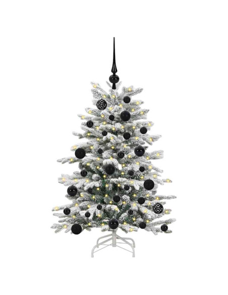 Albero di Natale Artificiale con Rami Pieghevoli Bianco 120 cm