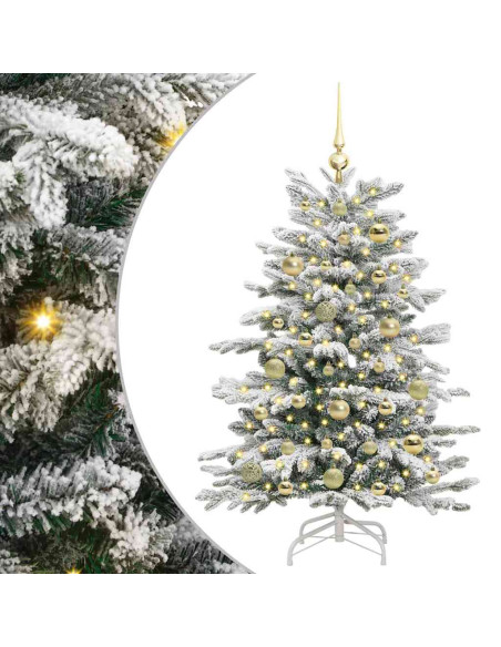 Albero di Natale Snodato Artificiale 120 cm PE e PVC