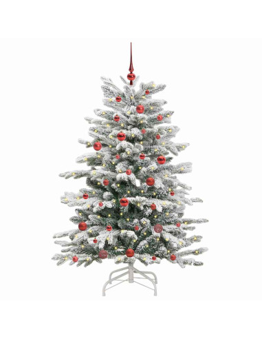 Albero di Natale Artificiale con Rami Pieghevoli Bianco 150 cm