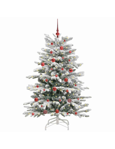 Albero di Natale Artificiale con Rami Pieghevoli Bianco 150 cm