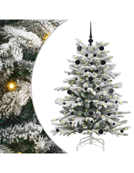 Albero di Natale Artificiale con Rami Pieghevoli Bianco 150 cm