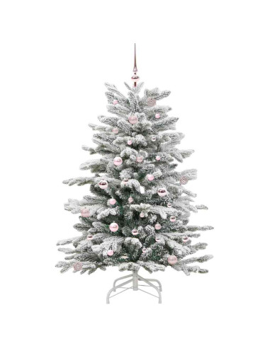 Albero di Natale Artificiale con Rami Pieghevoli Bianco 150 cm
