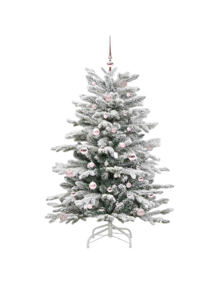 Albero di Natale Artificiale con Rami Pieghevoli Bianco 150 cm