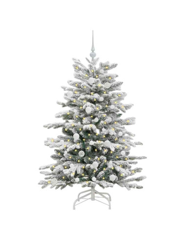 Albero di Natale Artificiale con Rami Pieghevoli Bianco 150 cm