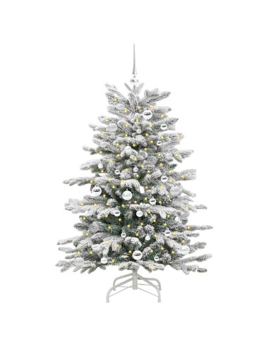 Albero di Natale Artificiale con Rami Pieghevoli Bianco 150 cm