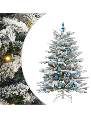 Albero di Natale Artificiale con Rami Pieghevoli Bianco 150 cm