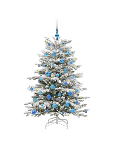 Albero di Natale Artificiale con Rami Pieghevoli Bianco 150 cm