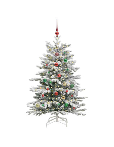 Albero di Natale Artificiale con Rami Pieghevoli Bianco 150 cm