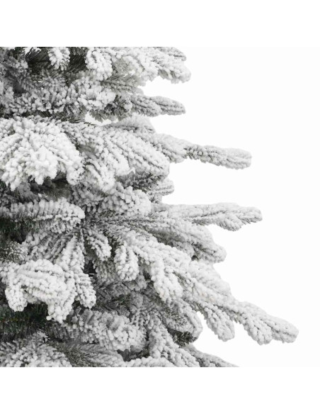 Albero di Natale Artificiale con Rami Pieghevoli Bianco 180 cm
