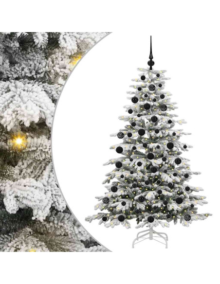 Albero di Natale Artificiale con Rami Pieghevoli Bianco 180 cm