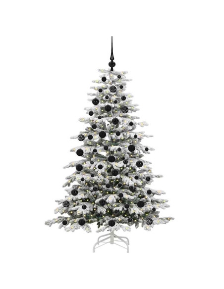 Albero di Natale Artificiale con Rami Pieghevoli Bianco 180 cm