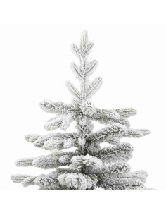 Albero di Natale Artificiale con Rami Pieghevoli Bianco 240 cm 2