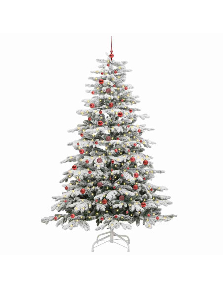 Albero di Natale Artificiale con Rami Pieghevoli Bianco 240 cm