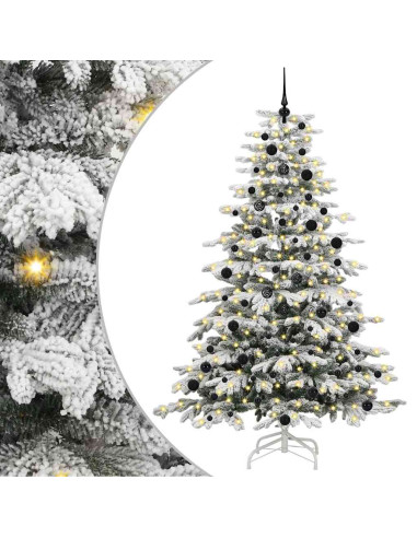 Albero di Natale Artificiale con Rami Pieghevoli Bianco 240 cm
