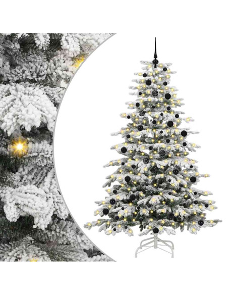 Albero di Natale Artificiale con Rami Pieghevoli Bianco 240 cm
