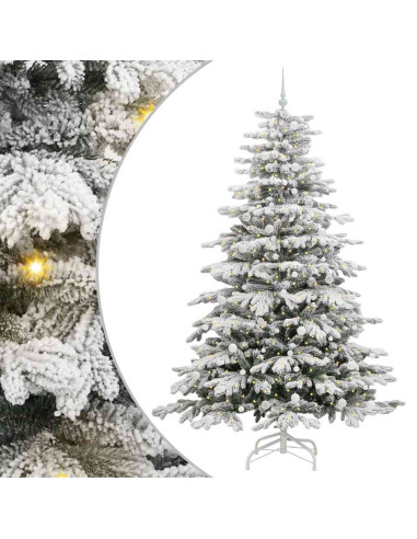 Albero di Natale Artificiale con Rami Pieghevoli Bianco 240 cm
