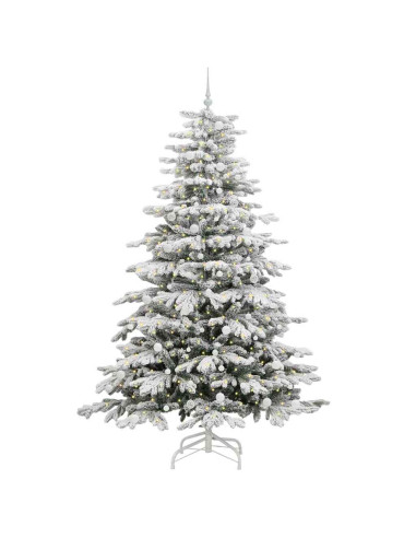 Albero di Natale Artificiale con Rami Pieghevoli Bianco 240 cm