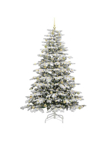 Albero di Natale Artificiale con Rami Pieghevoli Bianco 240 cm