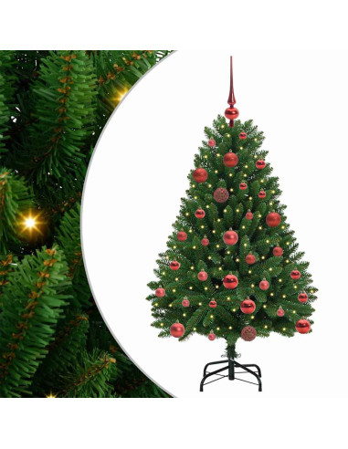 Albero di Natale artificiale Verde 120 cm PVC e Metallo