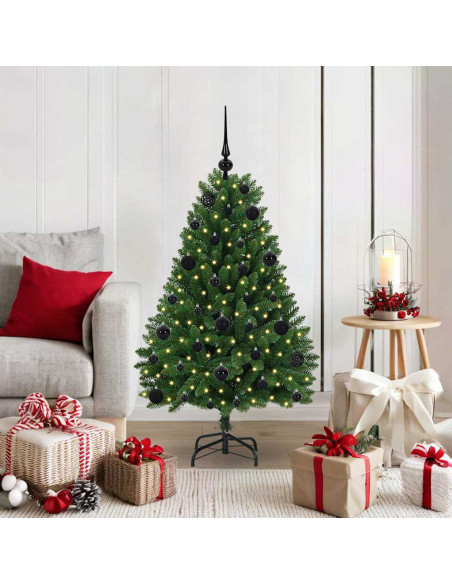 Albero di Natale artificiale Verde 120 cm PVC e Metallo