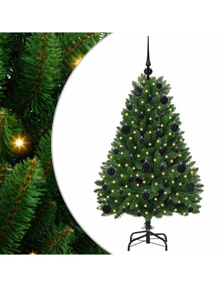 Albero di Natale artificiale Verde 120 cm PVC e Metallo
