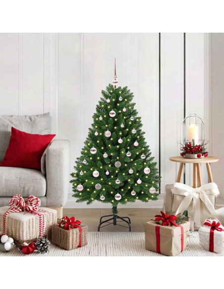 Albero di Natale artificiale Verde 120 cm PVC e Metallo