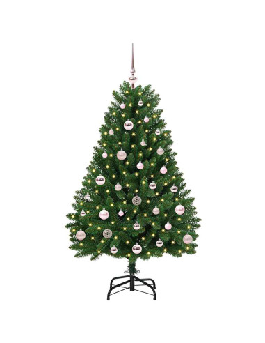 Albero di Natale artificiale Verde 120 cm PVC e Metallo