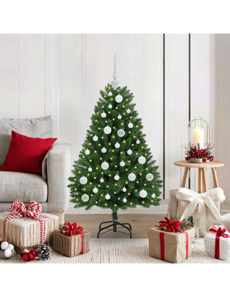 Albero di Natale artificiale Verde 120 cm PVC e Metallo
