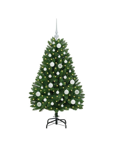 Albero di Natale artificiale Verde 120 cm PVC e Metallo