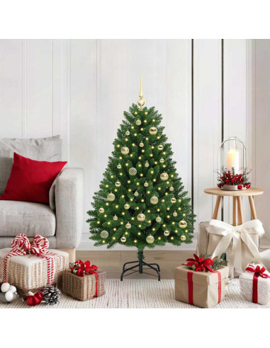 Albero di Natale artificiale Verde 120 cm PVC e Metallo