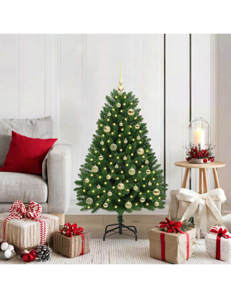Albero di Natale artificiale Verde 120 cm PVC e Metallo