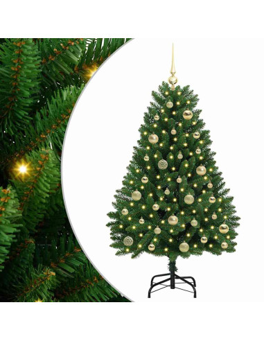 Albero di Natale artificiale Verde 120 cm PVC e Metallo