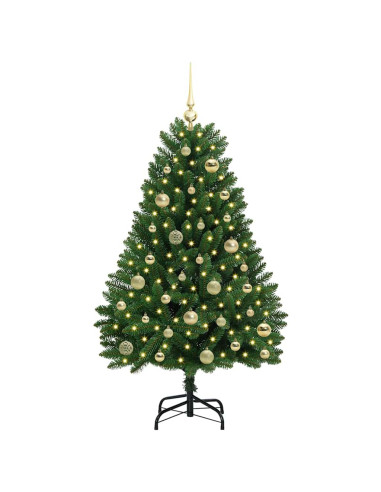 Albero di Natale artificiale Verde 120 cm PVC e Metallo