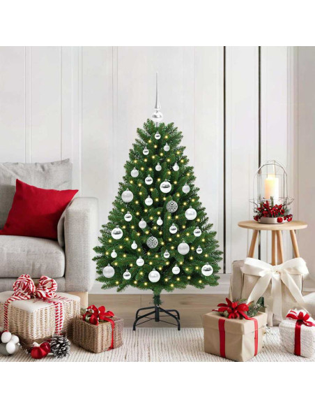 Albero di Natale artificiale Verde 120 cm PVC e Metallo